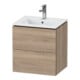 Duravit Meuble sous-lavabo Compact L-Cube 52x42,1x55 cm, 2 tiroirs, suspendu, marbre œuf-1