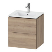Duravit Meuble sous-lavabo Compact L-Cube 52x42,1x55 cm, 2 tiroirs, suspendu, marbre œuf