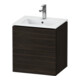 Duravit Meuble sous lavabo Compact L-Cube 52x42,1x55 cm, 2 tiroirs, suspendu, noyer structuré-1
