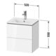 Duravit Meuble sous lavabo Compact L-Cube 52x42,1x55 cm, 2 tiroirs, suspendu, noyer structuré