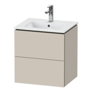 Duravit Meuble sous lavabo Compact L-Cube 52x42,1x55 cm, 2 tiroirs, suspendu, Tau mat