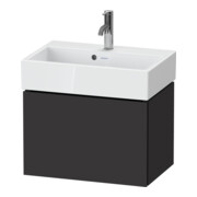 Duravit Meuble sous-lavabo Compact L-Cube 58,4x39,1x39,4 cm, 1 tiroir, mural, graphite mat-1