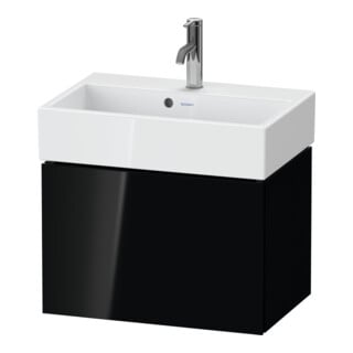 Duravit Meuble sous-lavabo Compact L-Cube 58,4x39,1x39,4 cm, 1 tiroir, suspendu, blanc brillant