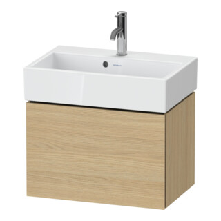 Duravit Meuble sous-lavabo Compact L-Cube 58,4x39,1x39,4 cm, 1 tiroir, suspendu, blanc œuf