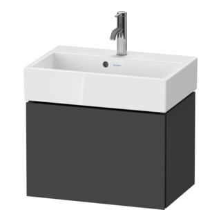 Duravit Meuble sous-lavabo Compact L-Cube 58,4x39,1x39,4 cm, 1 tiroir, suspendu, graph ma