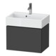 Duravit Meuble sous-lavabo Compact L-Cube 58,4x39,1x39,4 cm, 1 tiroir, suspendu, graph ma-1
