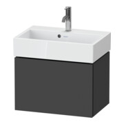 Duravit Meuble sous-lavabo Compact L-Cube 58,4x39,1x39,4 cm, 1 tiroir, suspendu, graph ma-1