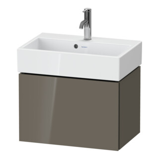 Duravit Meuble sous-lavabo Compact L-Cube 58,4x39,1x39,4cm, 1 tiroir, mural, blanc brillant