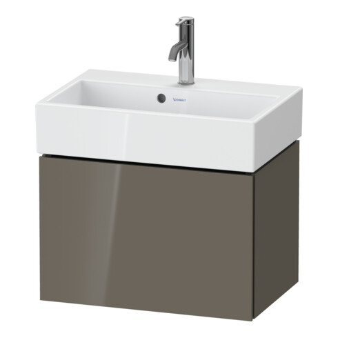 Duravit Meuble sous-lavabo Compact L-Cube 58,4x39,1x39,4cm, 1 tiroir, mural, blanc brillant