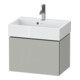 Duravit Meuble sous lavabo Compact L-Cube 58,4x39,1x39,4cm, 1 tiroir, mural, gris béton-1