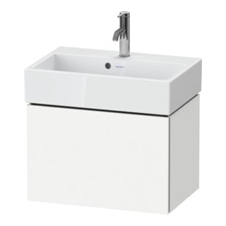Duravit Meuble sous lavabo Compact L-Cube 58,4x39,1x39,4cm, 1 tiroir, suspendu, blanc mat