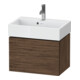 Duravit Meuble sous-lavabo Compact L-Cube 58,4x39,1x39,4cm, 1 tiroir, suspendu, noyer foncé-1