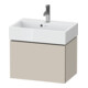Duravit Meuble sous-lavabo Compact L-Cube 58,4x39,1x39,4cm, 1 tiroir, suspendu, Tau mat-1