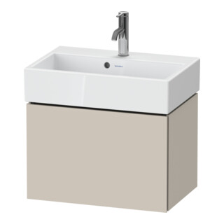 Duravit Meuble sous-lavabo Compact L-Cube 58,4x39,1x39,4cm, 1 tiroir, suspendu, Taupe mat