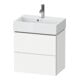 Duravit Meuble sous-lavabo Compact L-Cube 58,4x39,1x54,4 cm, 2 tiroirs, suspendu, blanc mat-1
