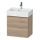 Duravit Meuble sous lavabo Compact L-Cube 58,4x39,1x54,4 cm, 2 tiroirs, suspendu, marbre œuf-1