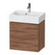 Duravit Meuble sous lavabo Compact L-Cube 58,4x39,1x54,4 cm, 2 tiroirs, suspendu, noyer naturel-1