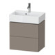 Duravit Meuble sous-lavabo Compact L-Cube 58,4x39,1x54,4cm, 2 tiroirs, suspendu, bas. ma-1