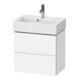 Duravit Meuble sous lavabo Compact L-Cube 58,4x39,1x54,4cm, 2 tiroirs, suspendu, blanc mat-1