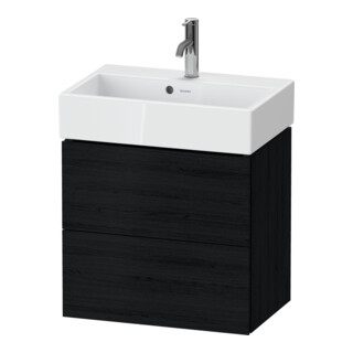 Duravit Meuble sous lavabo Compact L-Cube 58,4x39,1x54,4cm, 2 tiroirs, suspendu, blanc œuf
