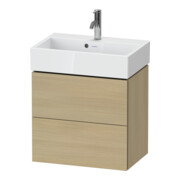 Duravit Meuble sous-lavabo Compact L-Cube 58,4x39,1x54,4cm, 2 tiroirs, suspendu, méd. blanc-1