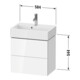 Duravit Meuble sous-lavabo Compact L-Cube 58,4x39,1x54,4cm, 2 tiroirs, suspendu, méd. blanc