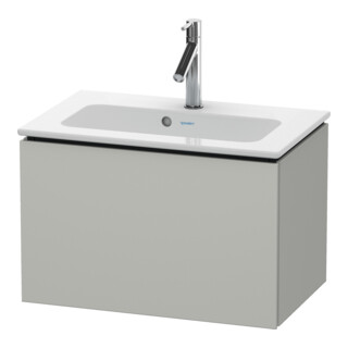 Duravit Meuble sous lavabo Compact L-Cube 62x39,1 cm, béton gris, 1 tiroir, suspendu