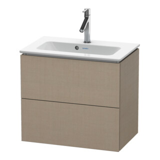 Duravit Meuble sous lavabo Compact L-Cube 62x39,1 cm, blanc, 2 tiroirs, suspendu