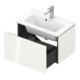 Duravit Meuble sous lavabo Compact L-Cube 62x39,1 cm, blanc brillant, 1 tiroir, suspendu
