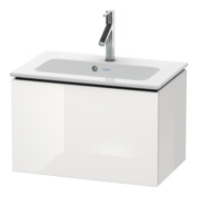 Duravit Meuble sous lavabo Compact L-Cube 62x39,1 cm, blanc brillant, 1 tiroir, suspendu
