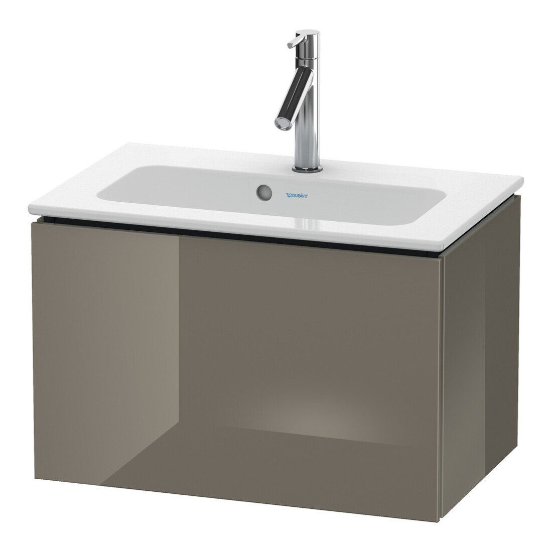 Duravit Meuble sous lavabo Compact L-Cube 62x39,1 cm, blanc brillant, 1 tiroir, suspendu
