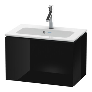 Duravit Meuble sous lavabo Compact L-Cube 62x39,1 cm, blanc brillant, 1 tiroir, suspendu
