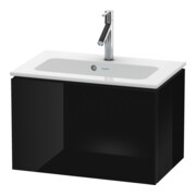 Duravit Meuble sous lavabo Compact L-Cube 62x39,1 cm, blanc brillant, 1 tiroir, suspendu