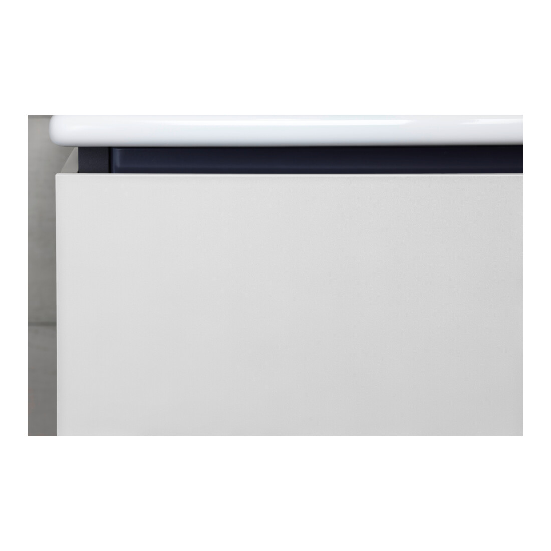 Duravit Meuble sous-lavabo Compact L-Cube 62x39,1 cm, blanc brillant, 2 tiroirs, posé