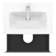 Duravit Meuble sous lavabo Compact L-Cube 62x39,1 cm, blanc hgl, 2 tiroirs, mural