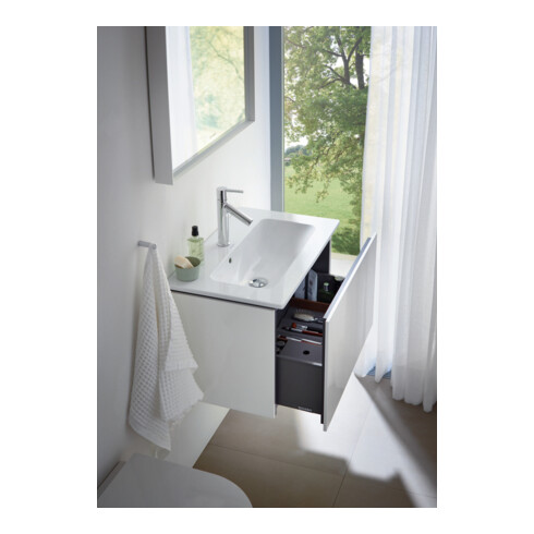 Duravit Meuble sous-lavabo Compact L-Cube 62x39,1 cm, blanc mat, 1 tiroir, suspendu