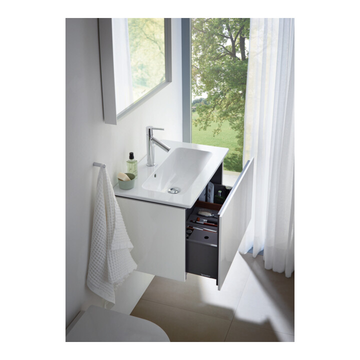 Duravit Meuble sous-lavabo Compact L-Cube 62x39,1 cm, blanc mat, 1 tiroir, suspendu