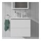 Duravit Meuble sous lavabo Compact L-Cube 62x39,1 cm, blanc mat, 2 tiroirs, suspendu