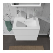 Duravit Meuble sous lavabo Compact L-Cube 62x39,1 cm, blanc mat, 2 tiroirs, suspendu-5