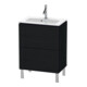 Duravit Meuble sous-lavabo Compact L-Cube 62x39,1 cm, blanc œuf, 2 tiroirs, sur pied-1