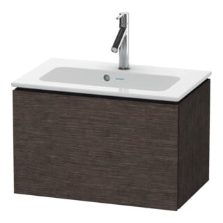 Duravit Meuble sous-lavabo Compact L-Cube 62x39,1 cm, chêne foncé, 1 tiroir, suspendu