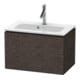 Duravit Meuble sous-lavabo Compact L-Cube 62x39,1 cm, chêne foncé, 1 tiroir, suspendu-1