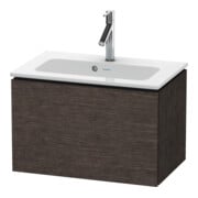 Duravit Meuble sous-lavabo Compact L-Cube 62x39,1 cm, chêne foncé, 1 tiroir, suspendu