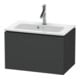 Duravit Meuble sous-lavabo Compact L-Cube 62x39,1 cm, graph ma, 1 tiroir, suspendu-1