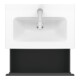Duravit Meuble sous-lavabo Compact L-Cube 62x39,1 cm, graph ma, 1 tiroir, suspendu
