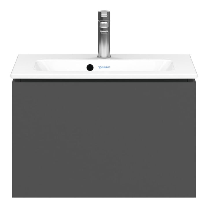 Duravit Meuble sous-lavabo Compact L-Cube 62x39,1 cm, graph ma, 1 tiroir, suspendu