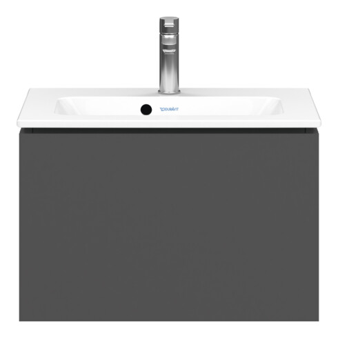 Duravit Meuble sous-lavabo Compact L-Cube 62x39,1 cm, graph ma, 1 tiroir, suspendu