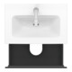 Duravit Meuble sous lavabo Compact L-Cube 62x39,1 cm, graph ma, 2 tiroirs, suspendu
