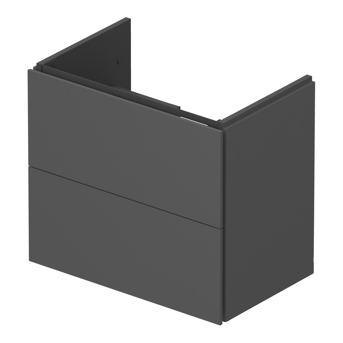 Duravit Meuble sous lavabo Compact L-Cube 62x39,1 cm, graph ma, 2 tiroirs, suspendu