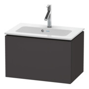 Duravit Meuble sous lavabo Compact L-Cube 62x39,1 cm, graphite mat, 1 tiroir, suspendu-1
